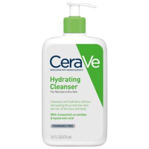 احصل على تنظيف لطيف وترطيب عميق مع CeraVe Hydrating Cleanser. هذا الغسول اليومي مصمم خصيصًا للبشرة الجافة والحساسة، حيث يزيل الشوائب والزيوت دون تجريد البشرة من زيوتها الطبيعية. بفضل تركيبته الغنية بالسيراميدات وحمض الهيالورونيك، يحافظ الغسول على حاجز البشرة الطبيعي، مما يتركها ناعمة ونضرة.