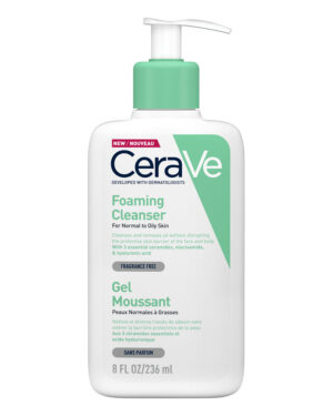 CeraVe Foaming Cleanser - غسول رغوي لتنظيف البشرة العادية إلى الدهنية